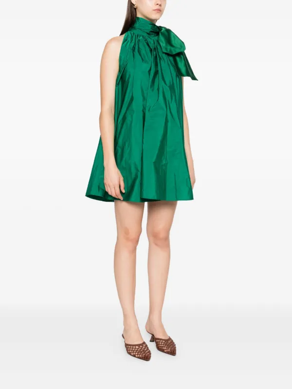 Max Mara bow-detail Dress Green FARFETCH JO