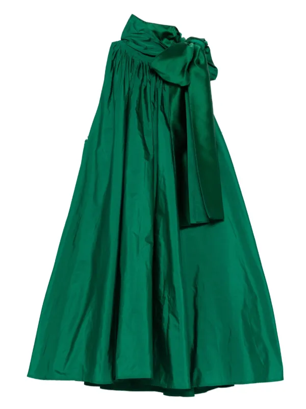 Max Mara bow-detail Dress Green FARFETCH SA