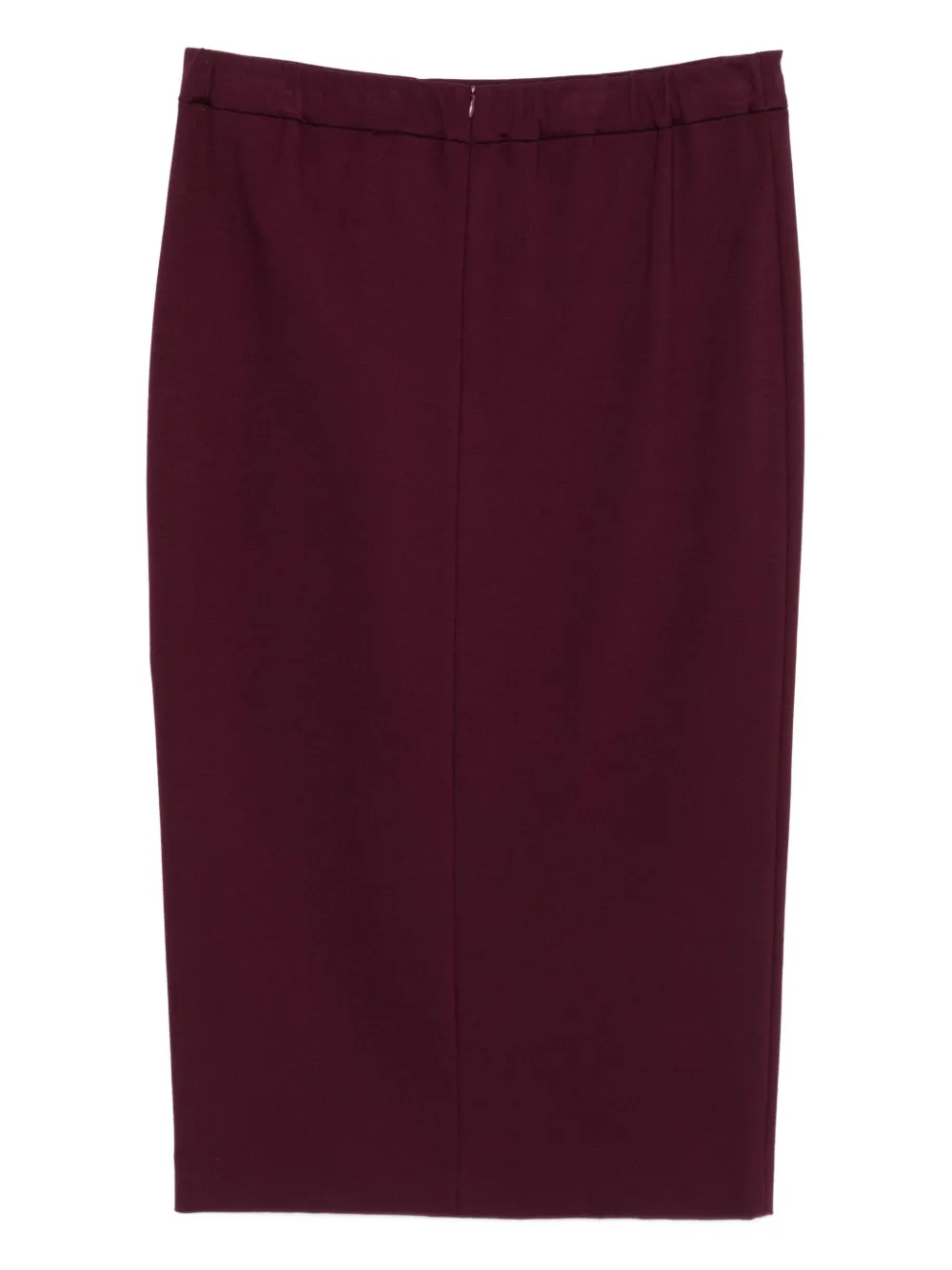 Marina Rinaldi Midi-kokerrok met knoopdetail - Paars