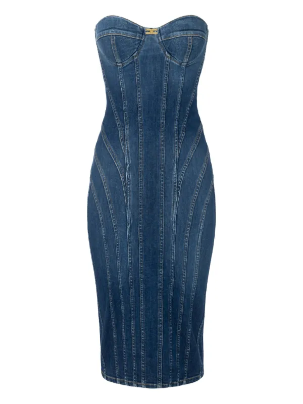 ワンピース ELISABETTA FRANCHI DENIM DRESS 30694975_59541288_600.jpg