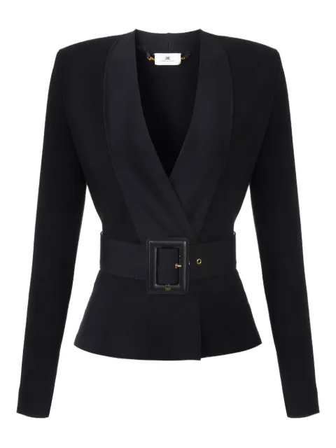 Elisabetta Franchi v-neck belted blazer