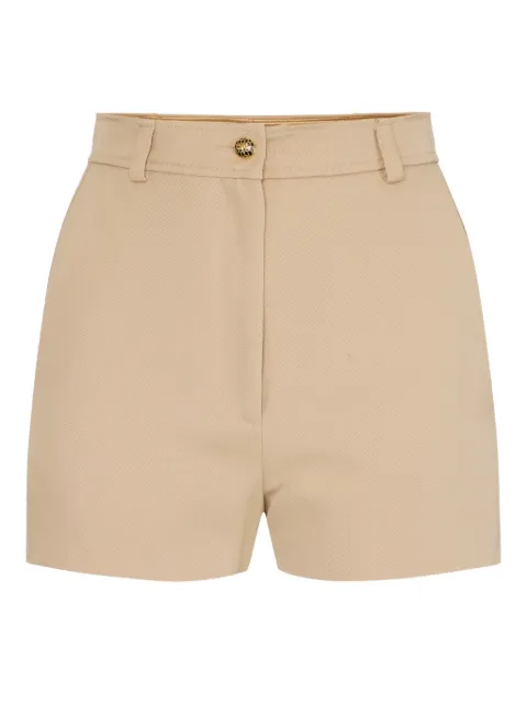 Elisabetta Franchi gold-button gabardine shorts