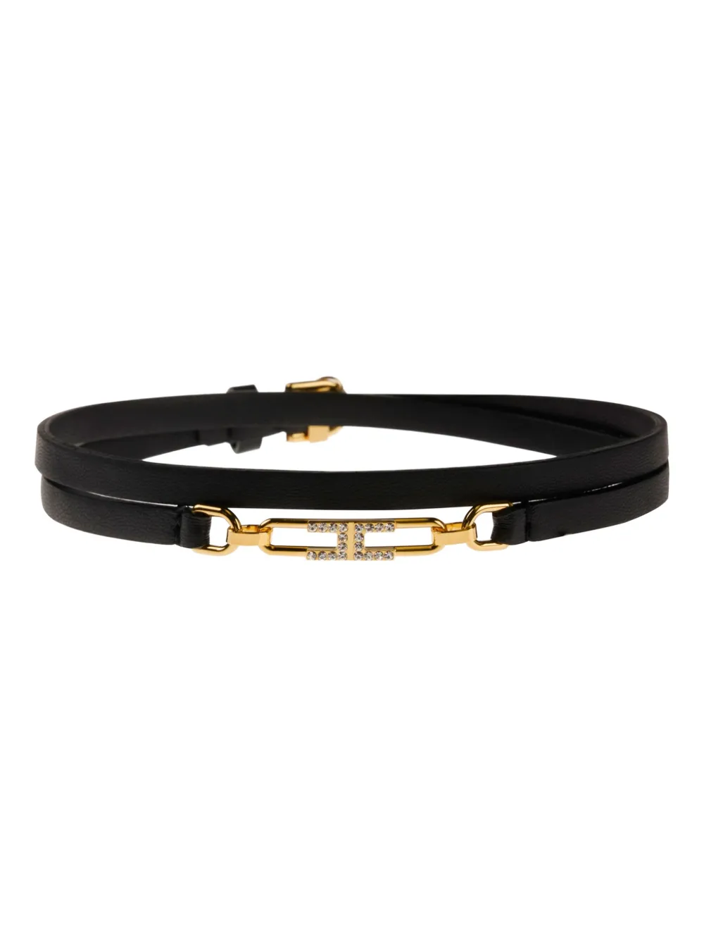 Elisabetta Franchi logo-embellished necklace | Black | Image 1