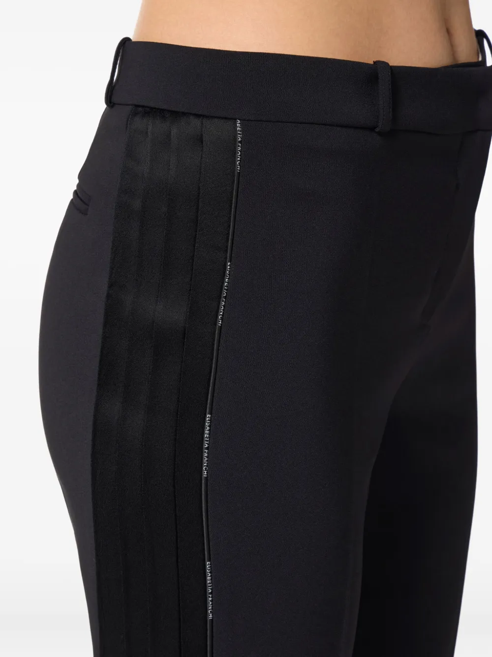 Elisabetta Franchi Crêpe broek Zwart