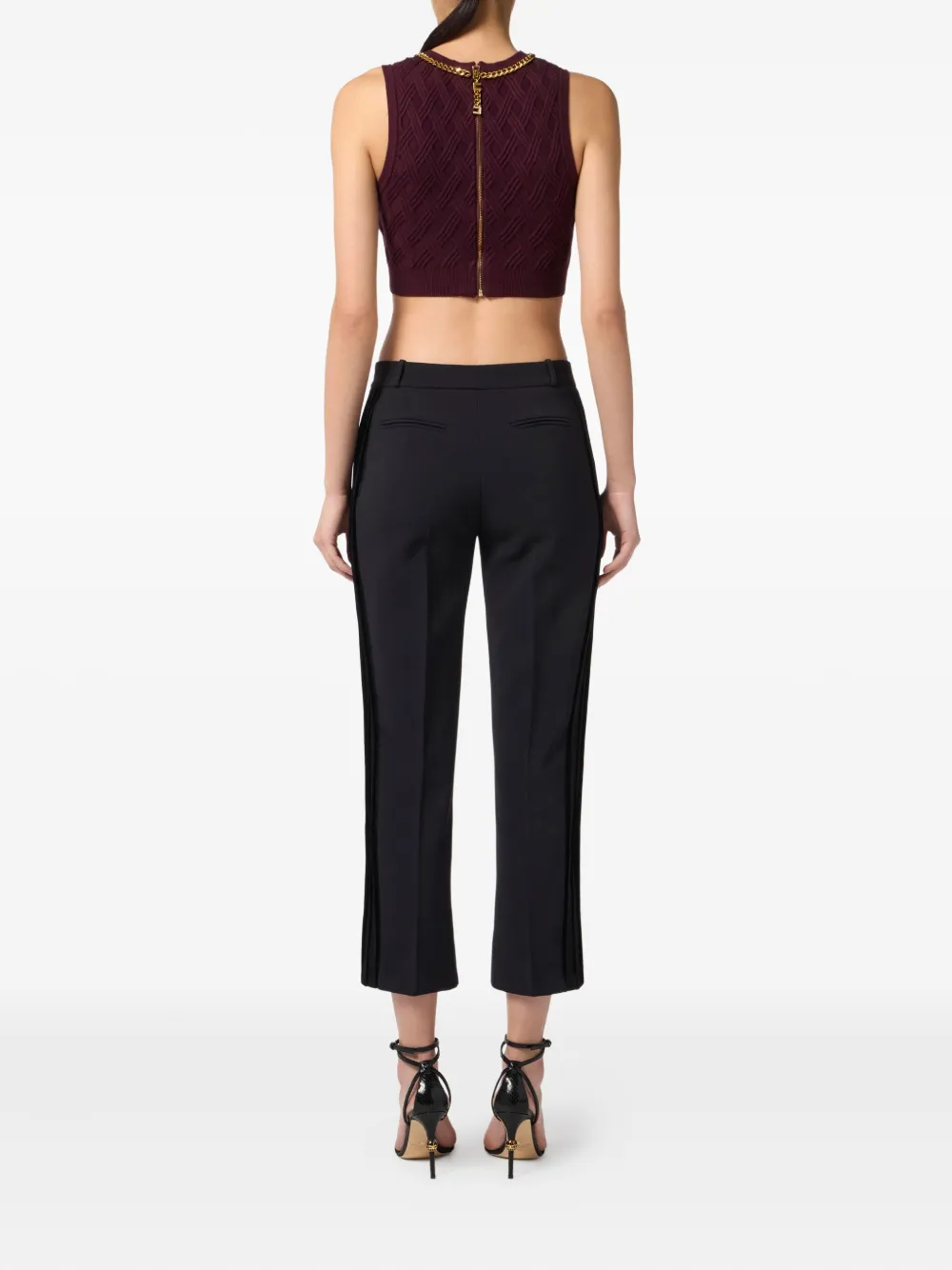 Elisabetta Franchi Crêpe broek Zwart