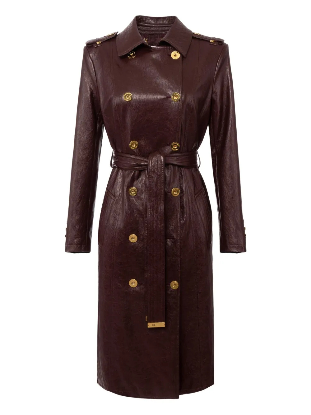 Elisabetta Franchi Jas met ceintuur Rood