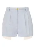 Elisabetta Franchi pleated tailored shorts - Blue