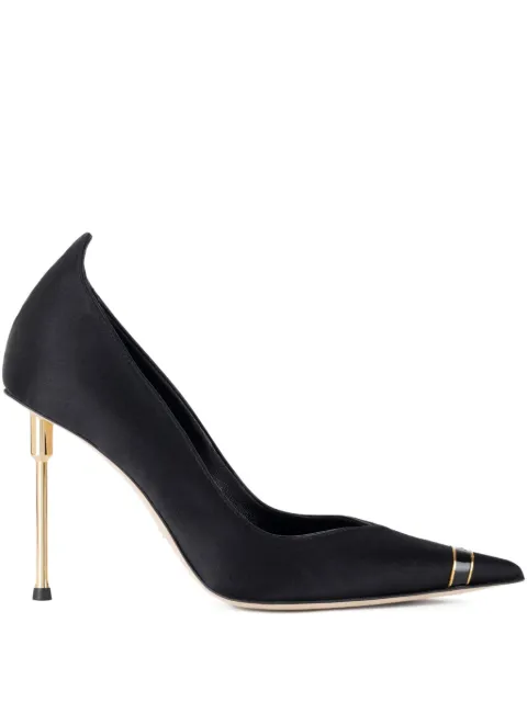 Elisabetta Franchi pointed-toe satin pumps