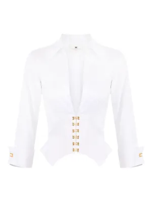 Tシャツ・カットソー ELISABETTA FRANCHI Women Tops MA01851E2270 White 31034571_60360641_600.jpg