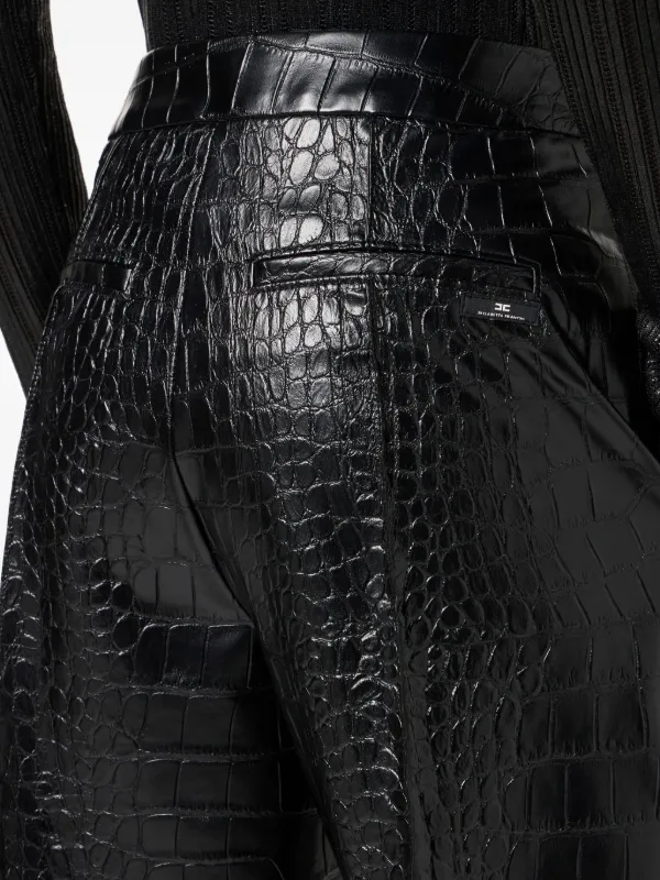Elisabetta Franchi Cropped Trousers | Black | FARFETCH