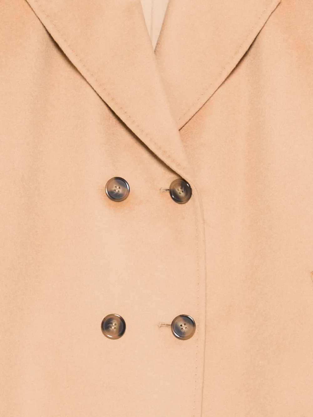 Marina Rinaldi Buttoned Wool Coat In Neutral