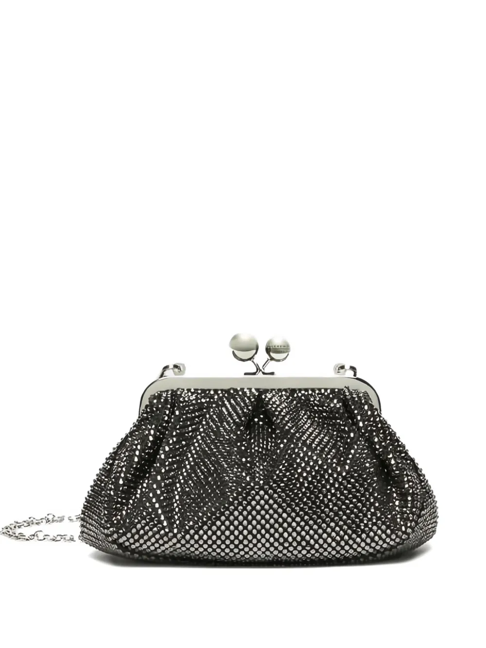 Weekend Max Mara Small Pasticcino Clutch Bag In Black