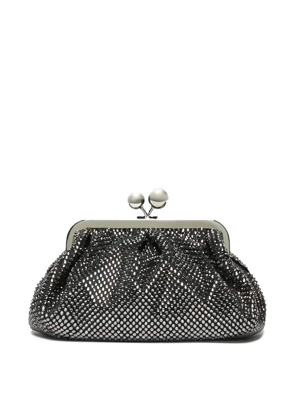 Weekend Max Mara Small Pasticcino Clutch Bag In Black