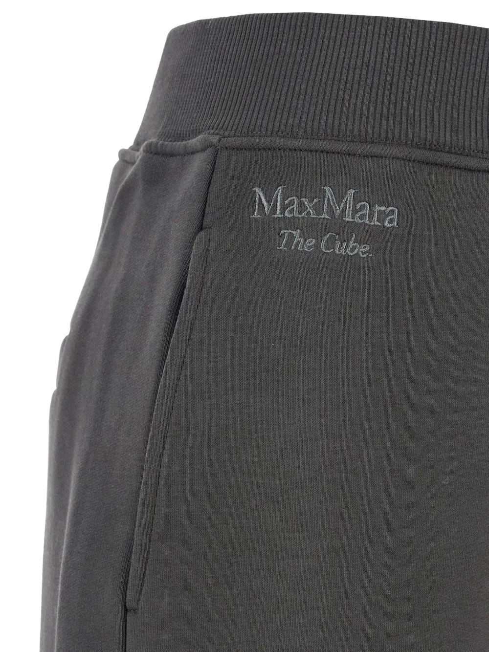 Max Mara Elasticated-waistband Track Pants In Gray