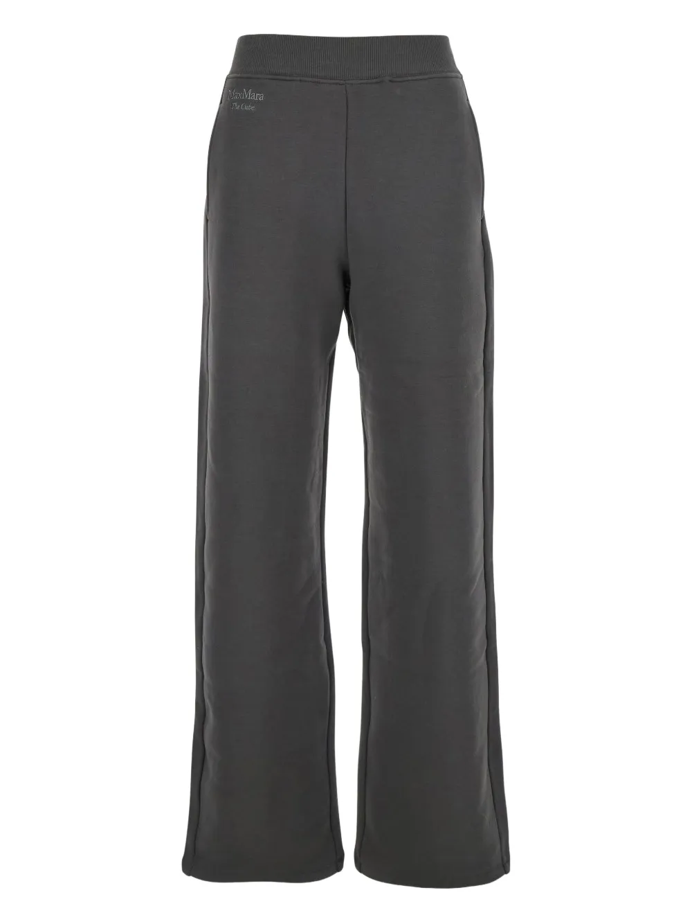 Max Mara Elasticated-waistband Track Pants In Gray
