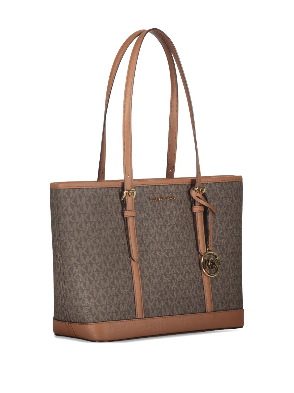Michael Kors Jet Set tas met monogram Bruin