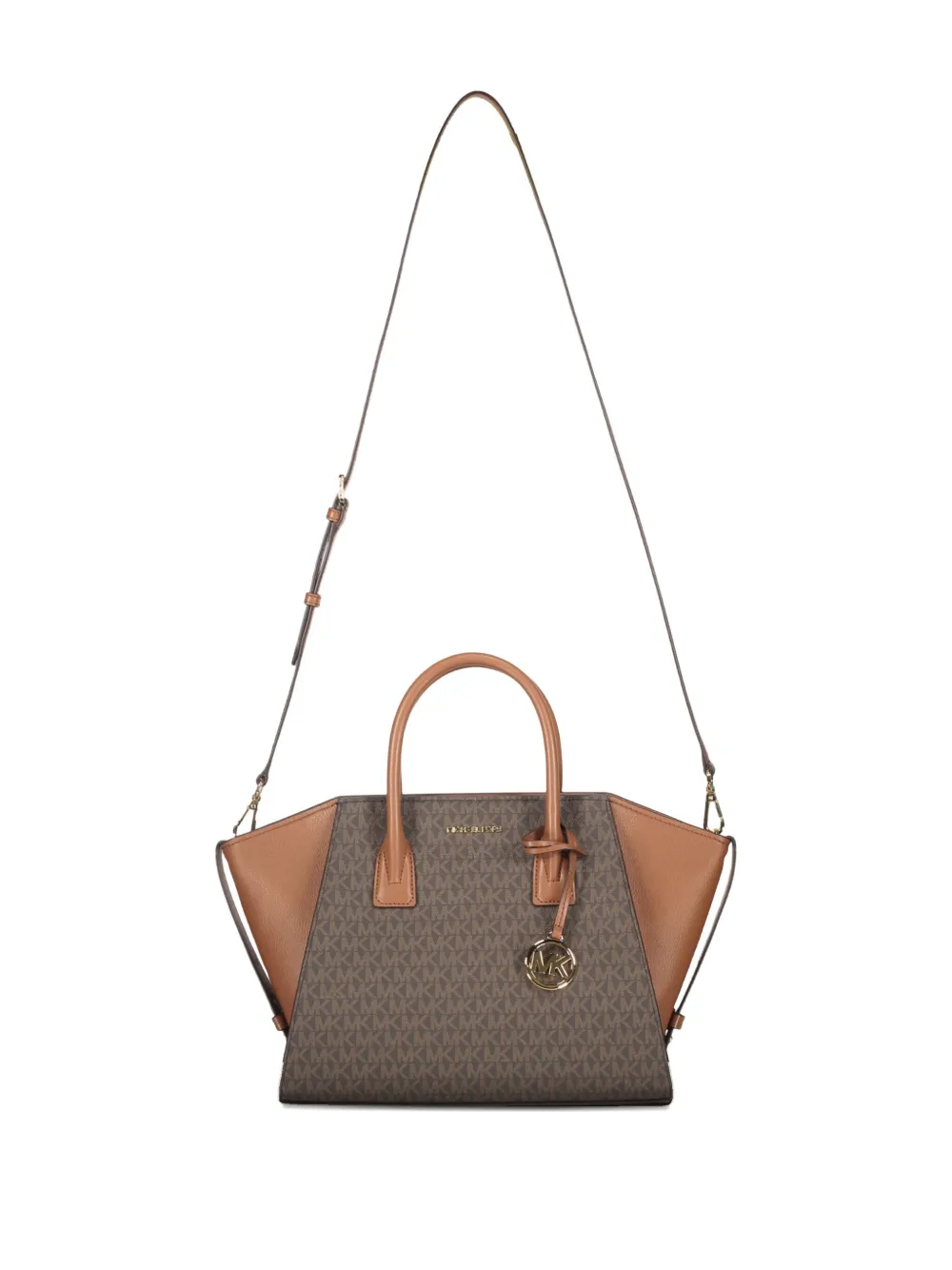 Michael Kors Avril shopper met logoplakkaat Bruin