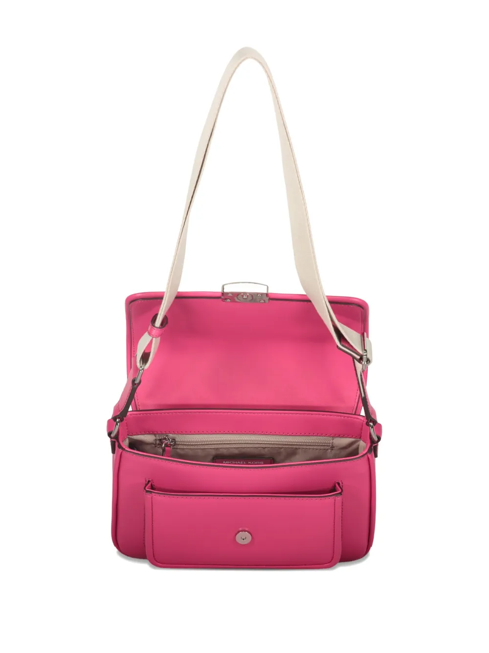 Michael Kors Bradshaw schoudertas met klepzak Roze