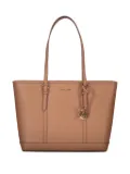 Michael Kors Jet Set top-zip leather tote bag - Brown