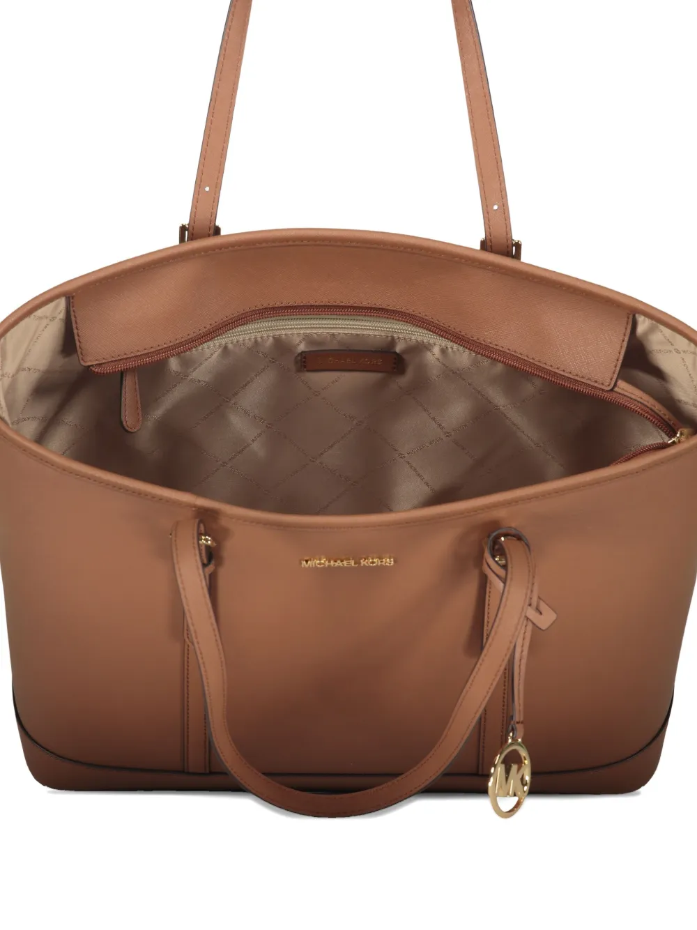 Michael Kors Jet Set top-zip leather tote bag Bruin