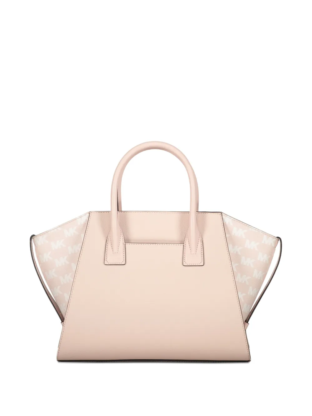 Michael Kors Avril logo-plaque leather tote bag Roze