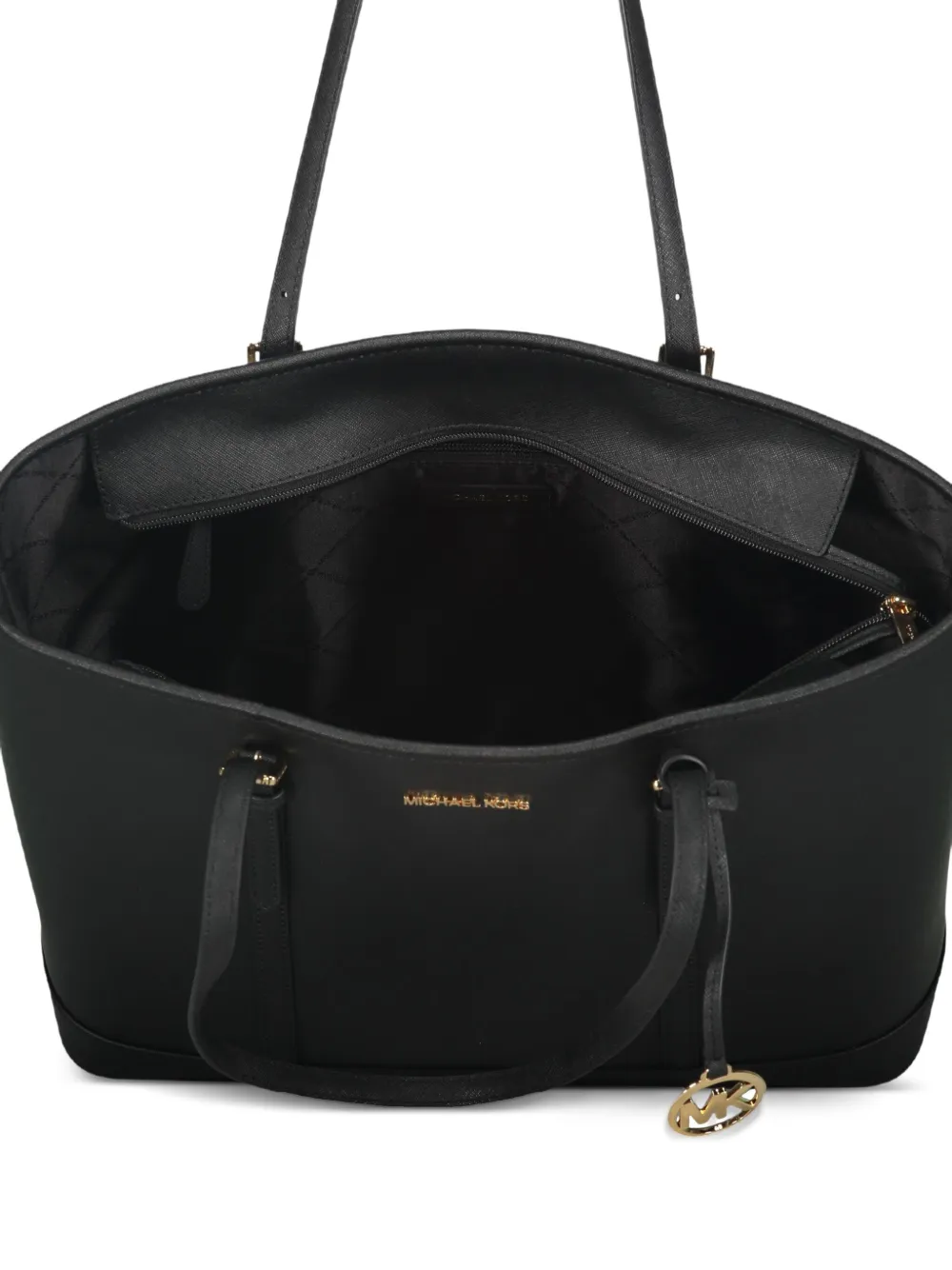 Michael Kors leather top-zip tote bag Zwart