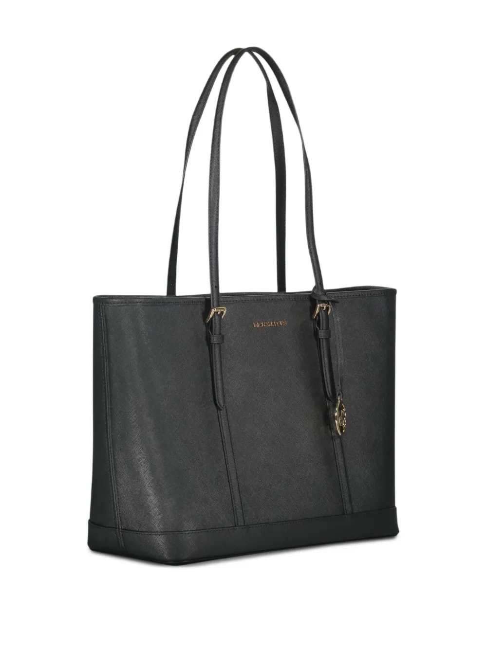 Michael Kors leather top-zip tote bag Zwart