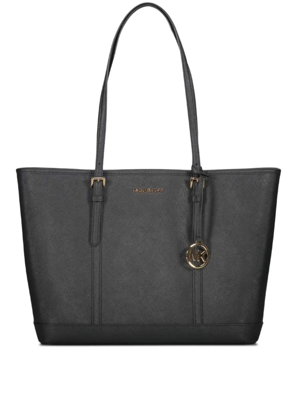 Michael Kors leather top-zip tote bag Zwart