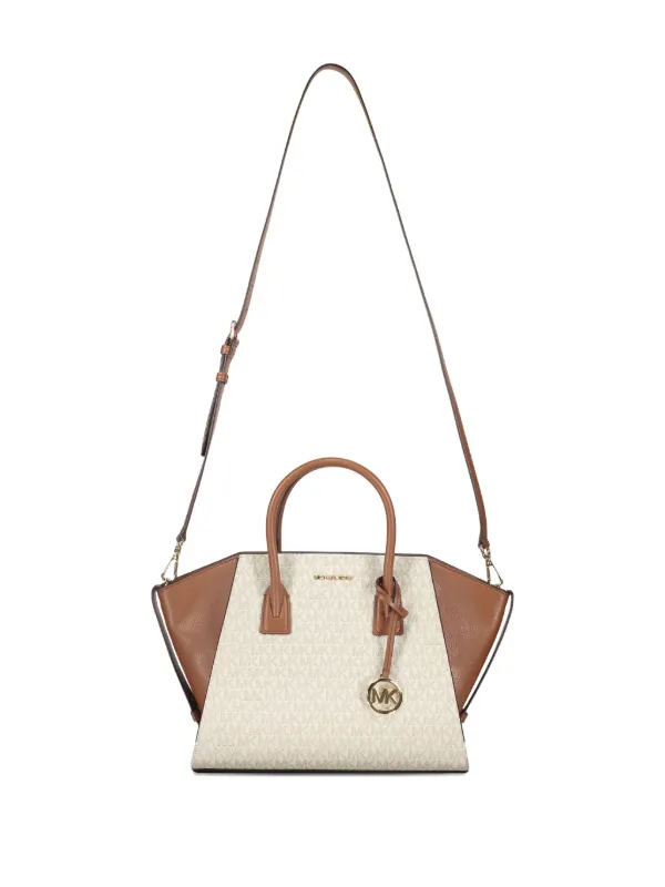Michael Kors Avril logo-plaque Tote Bag | Brown | FARFETCH
