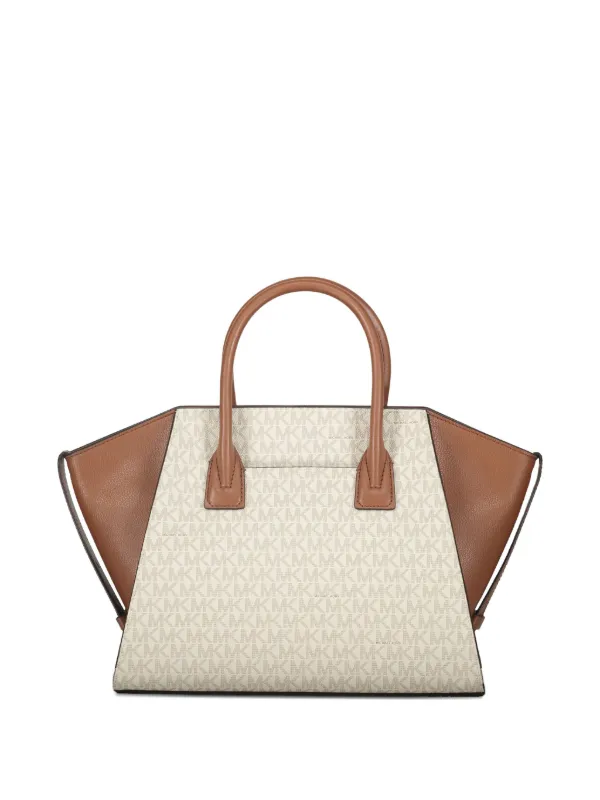 Michael Kors Avril logo-plaque Tote Bag | Brown | FARFETCH