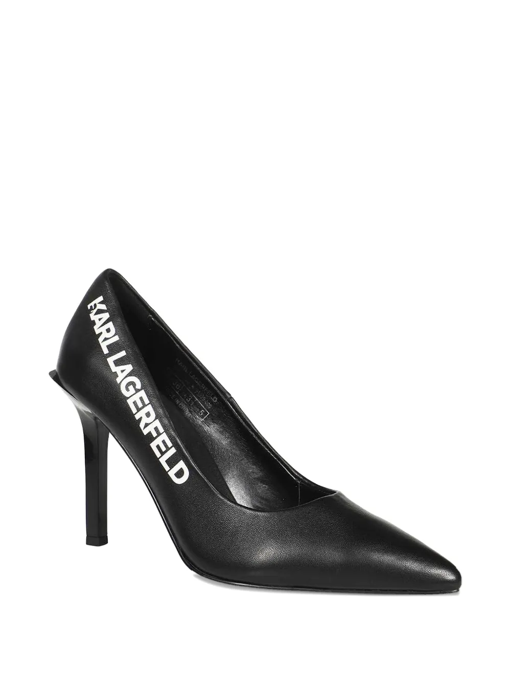 Karl Lagerfeld 95mm leather pumps Zwart