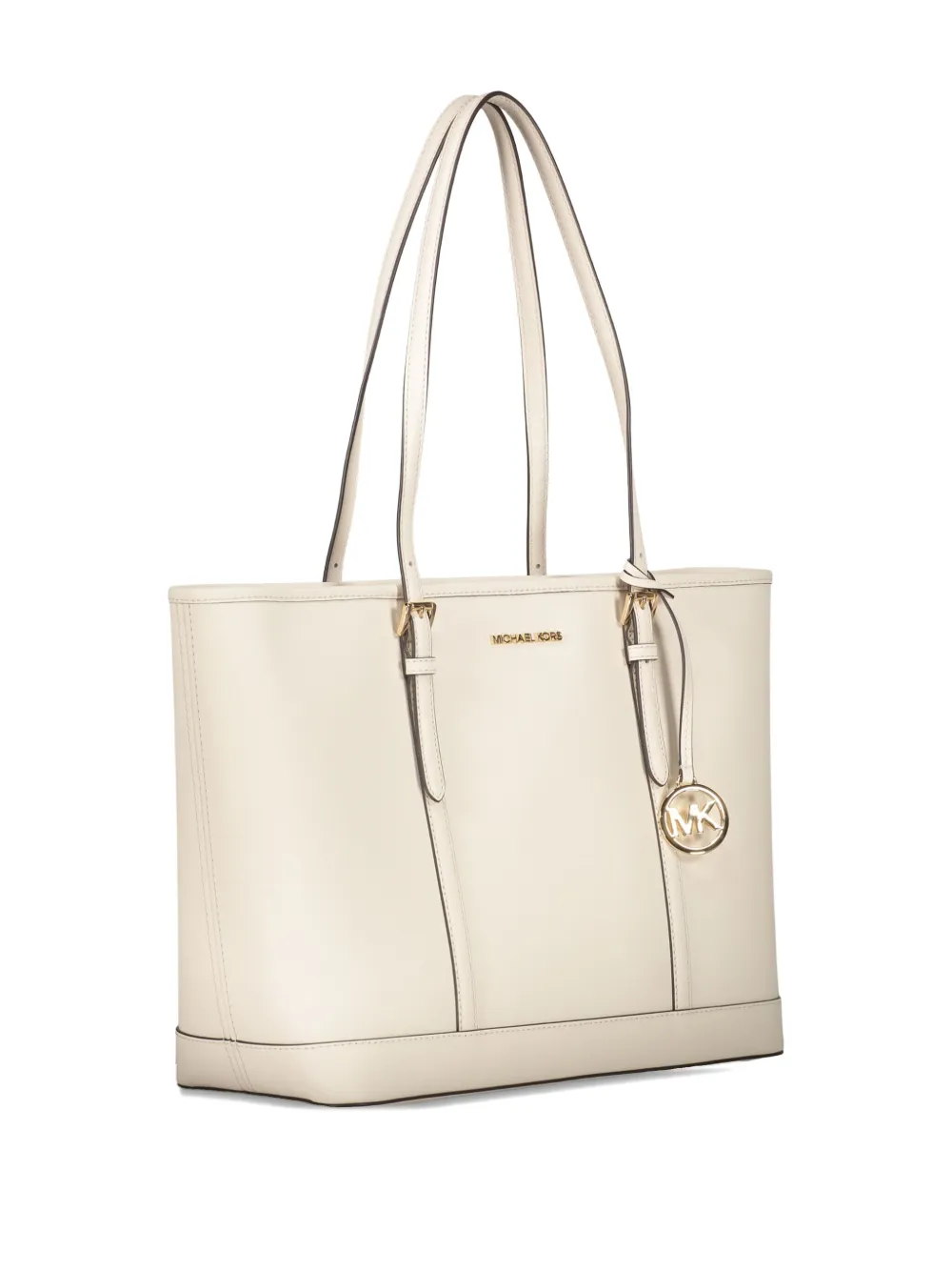 Michael Kors Jet Set leren shopper Beige