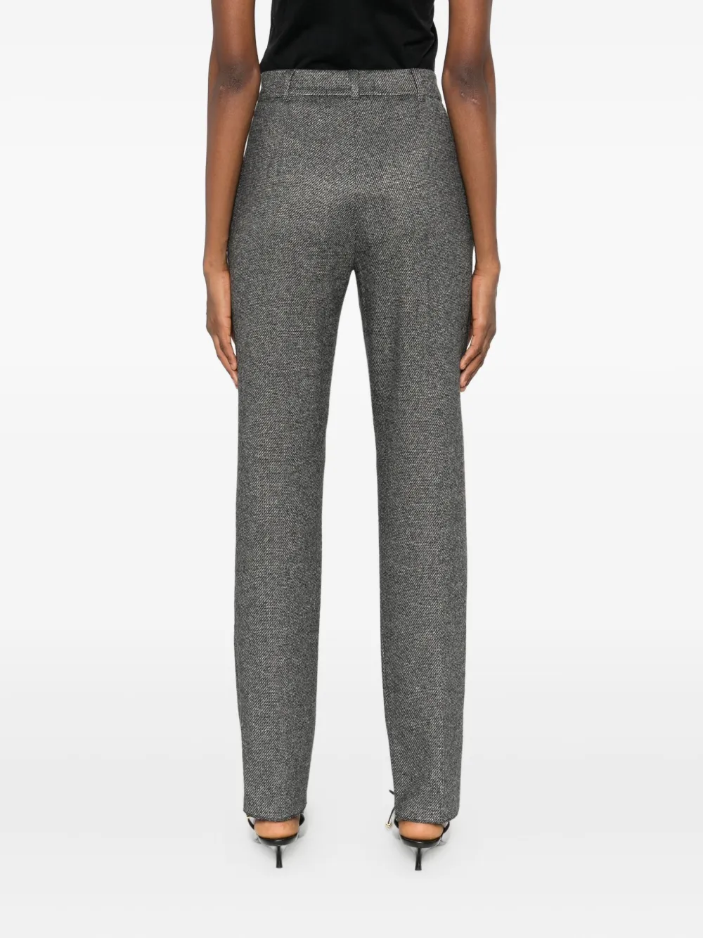 Max Mara Textured Trousers In Gray