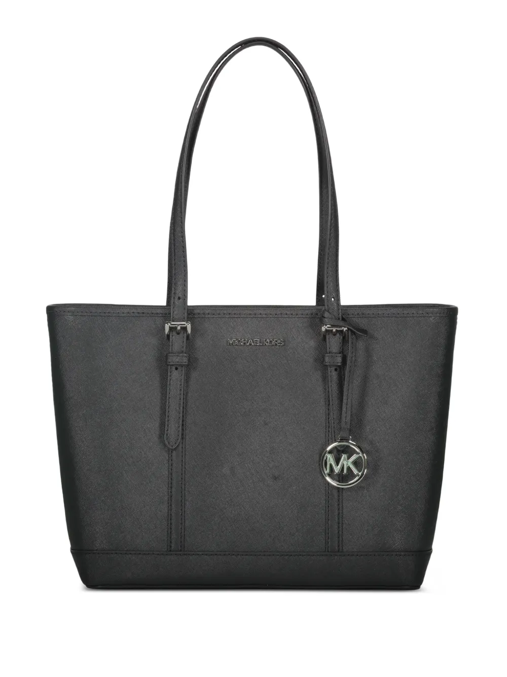 Michael Kors Jet Set leather tote bag Zwart