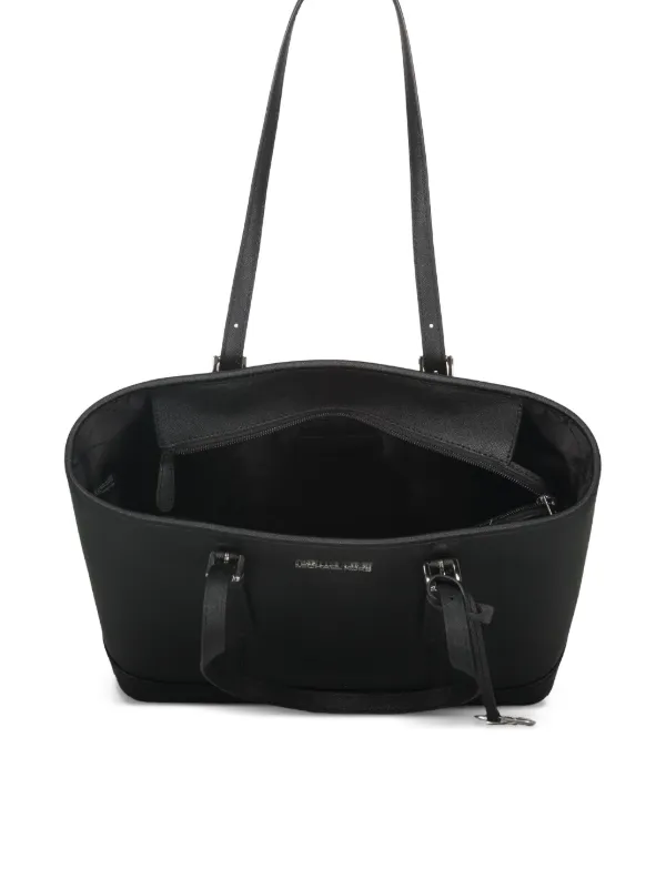 Michael Kors Jet Set Leather Tote Bag Black FARFETCH PH