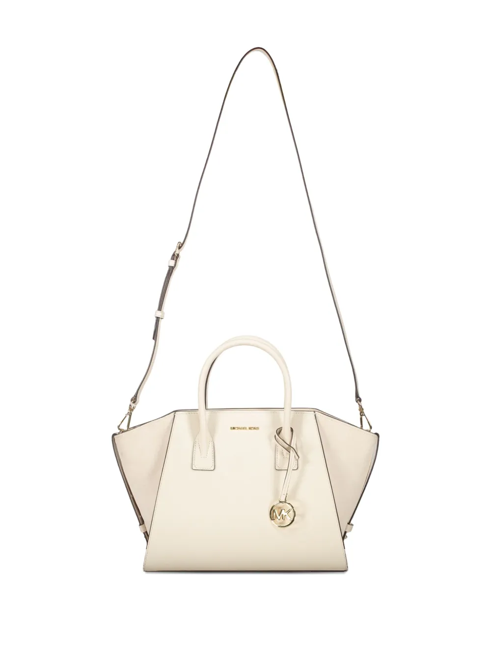 Michael Kors Avril leather top-zip tote bag Beige