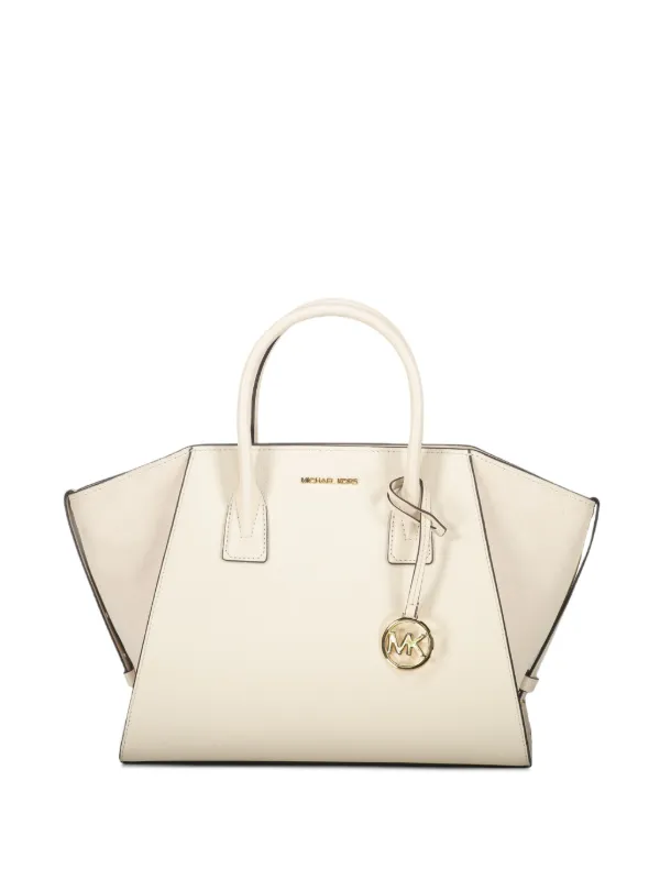 Michael Kors Bolsa Tote Avril De Couro | Neutro | FARFETCH BR
