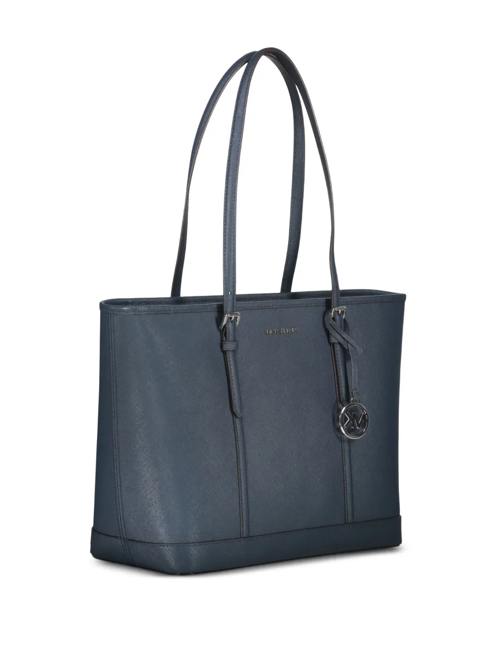 Michael Kors Jet Set leather buckle tote bag Blauw