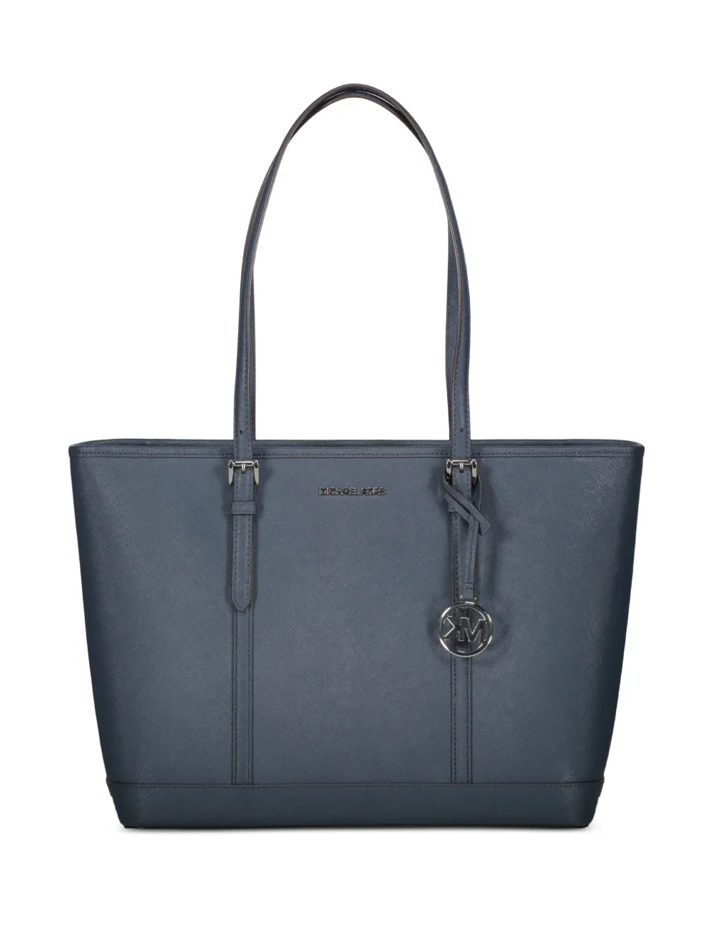 Michael Kors Jet Set leather buckle tote bag Blauw