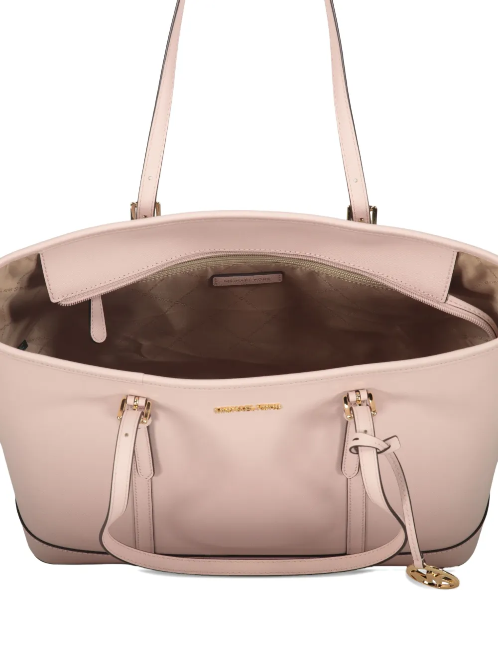 Michael Kors Jet Set leather tote bag Roze