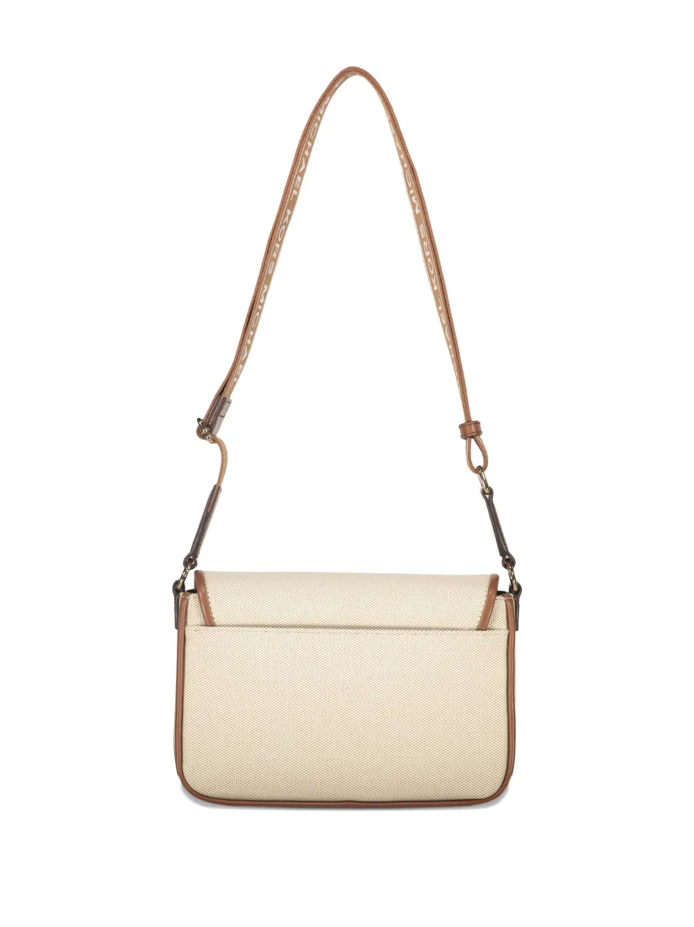 Michael Kors Bradshaw schoudertas met klepzak Beige