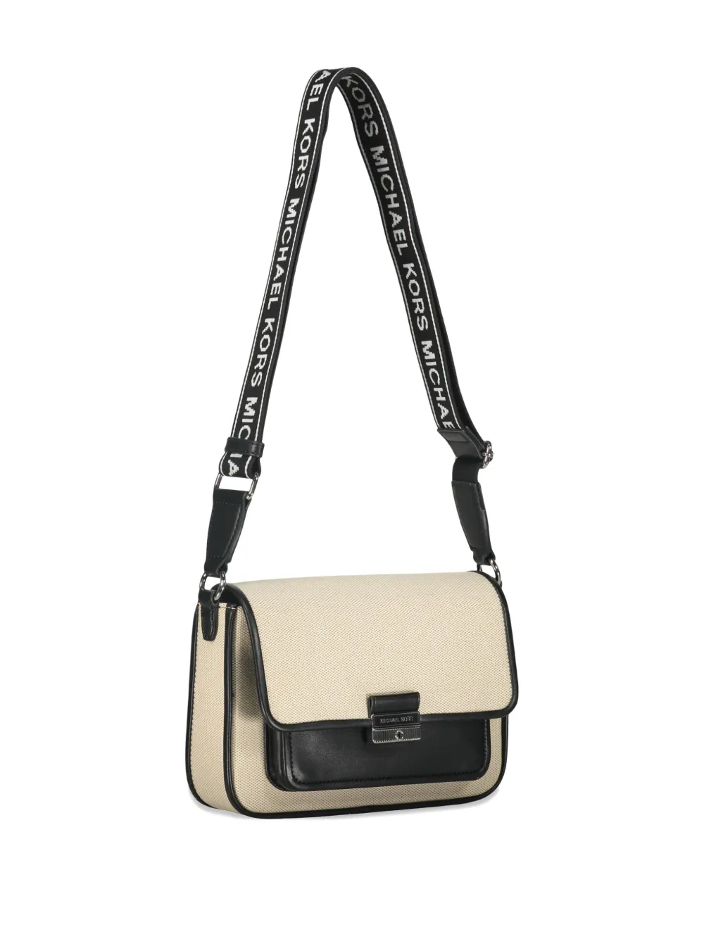 Michael Kors Bradshaw schoudertas met klepzak Beige