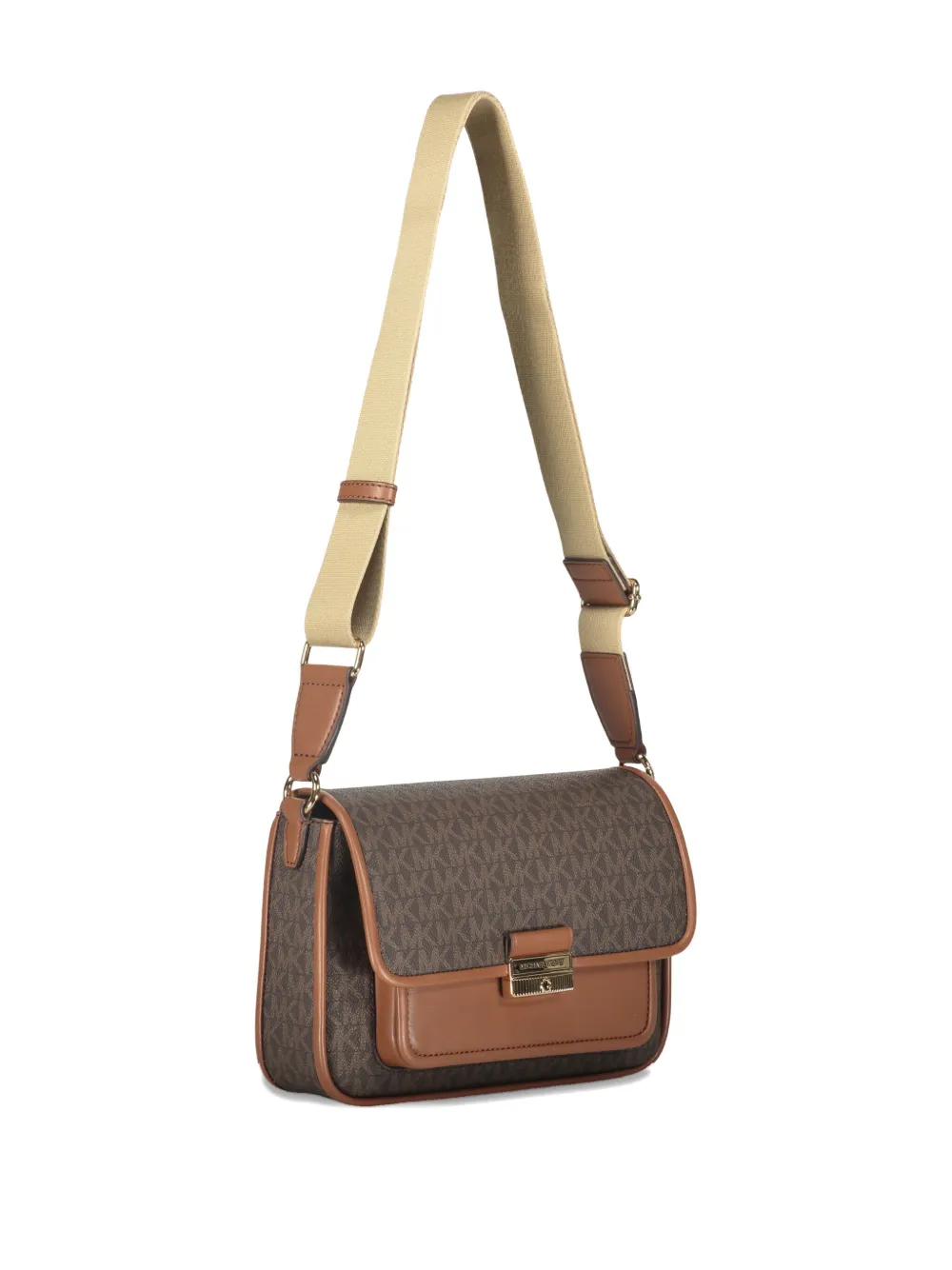 Michael Kors Bradshaw schoudertas met monogram Bruin