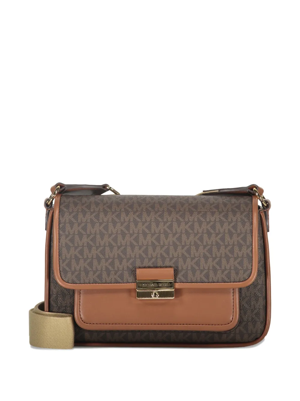 Michael Kors Bradshaw schoudertas met monogram Bruin