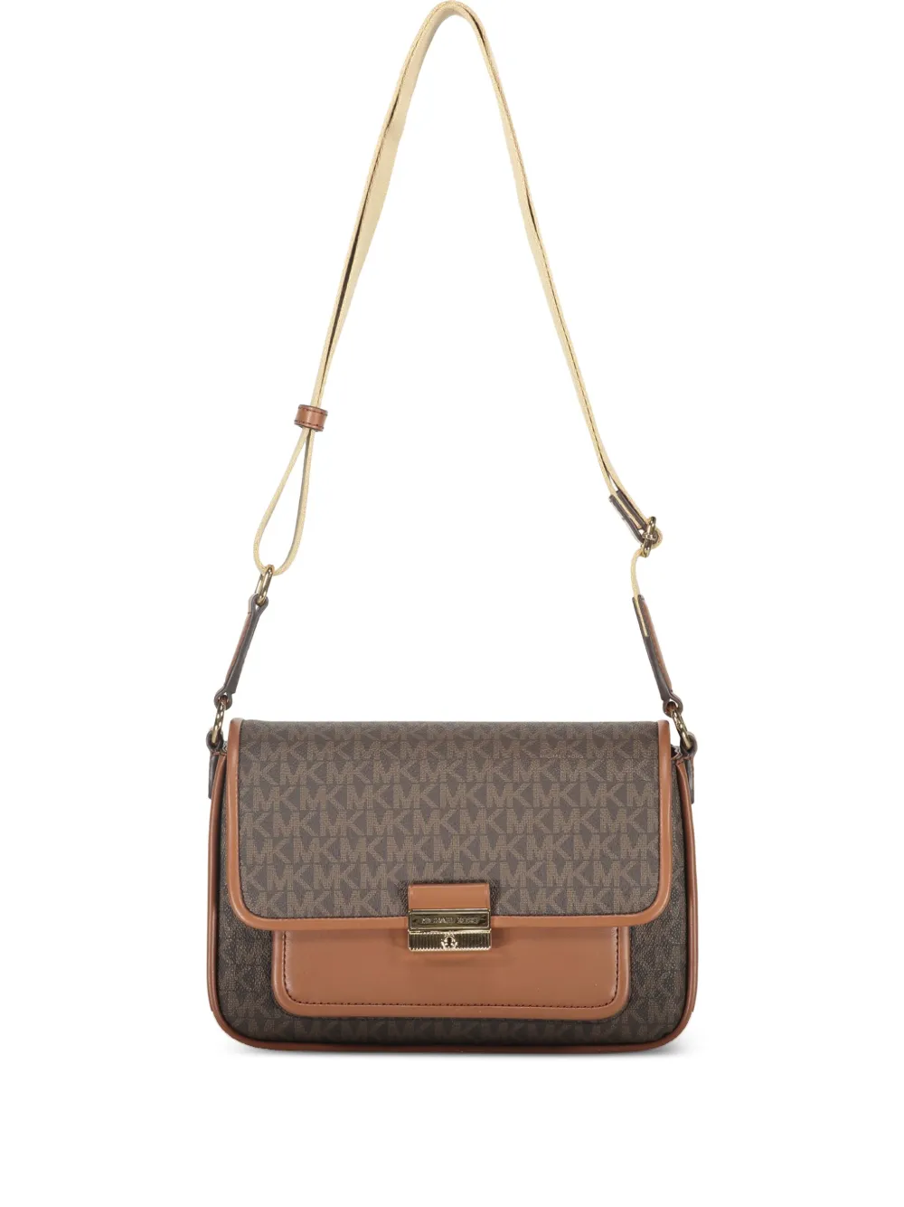Michael Kors Bradshaw schoudertas met monogram Bruin