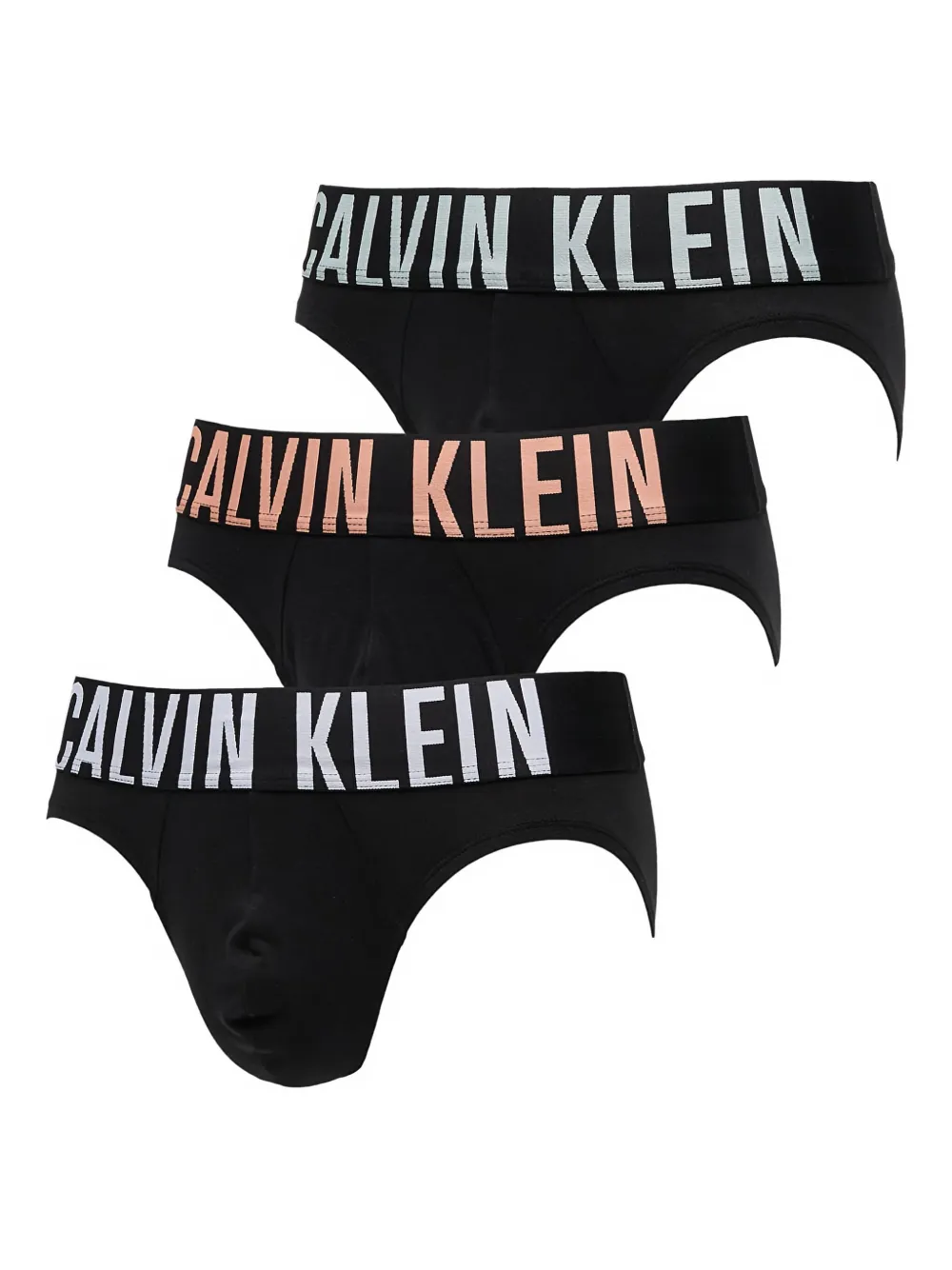 Calvin Klein Drie Intense Power katoenen slips Zwart