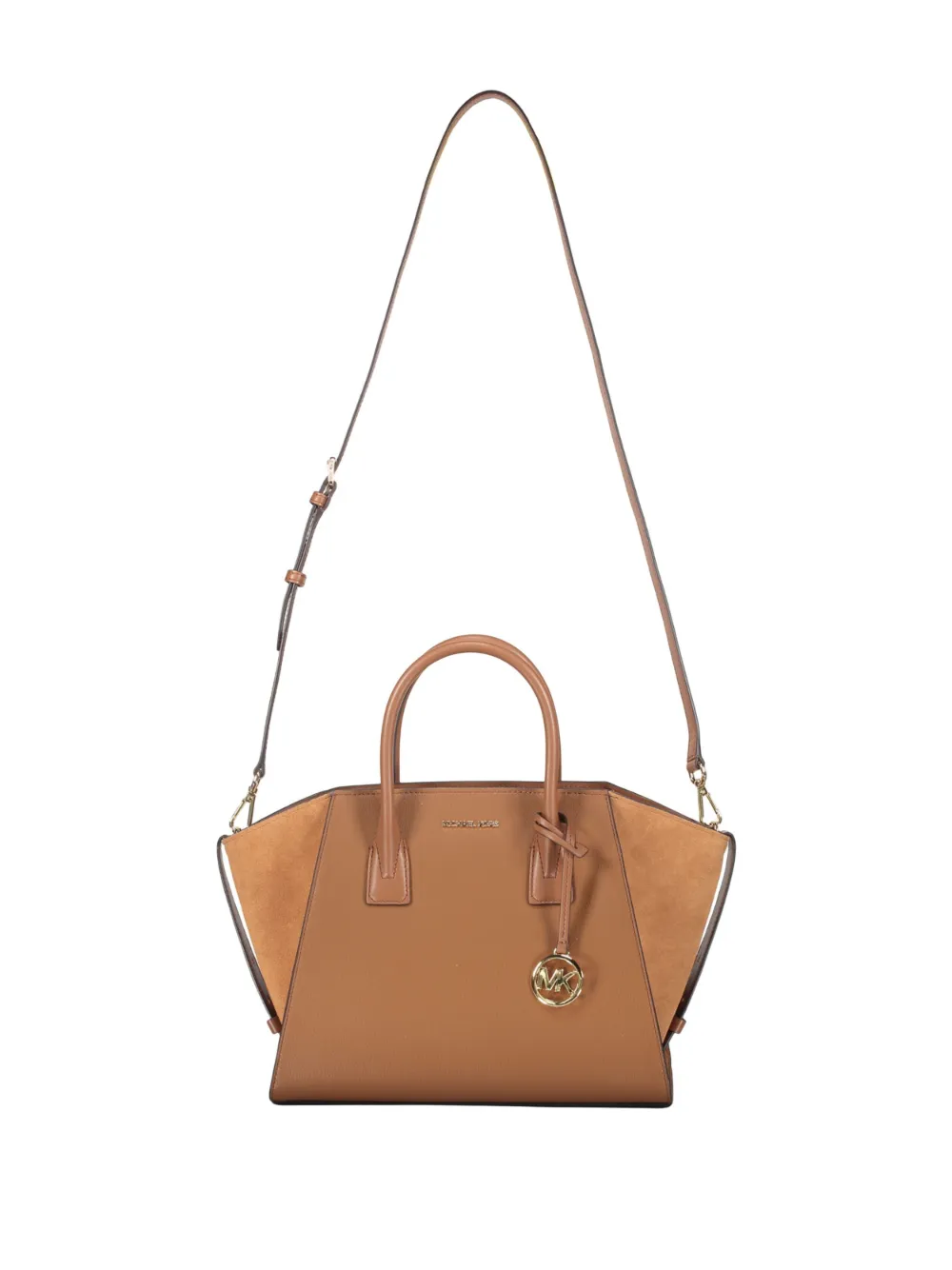 Michael Kors Avril leren shopper Bruin