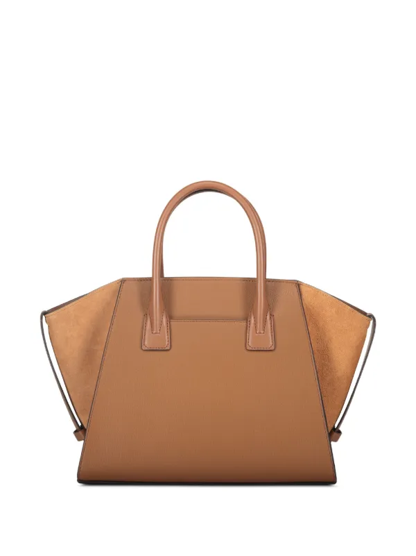 Michael Kors Avril Leather Tote Bag Brown FARFETCH VN