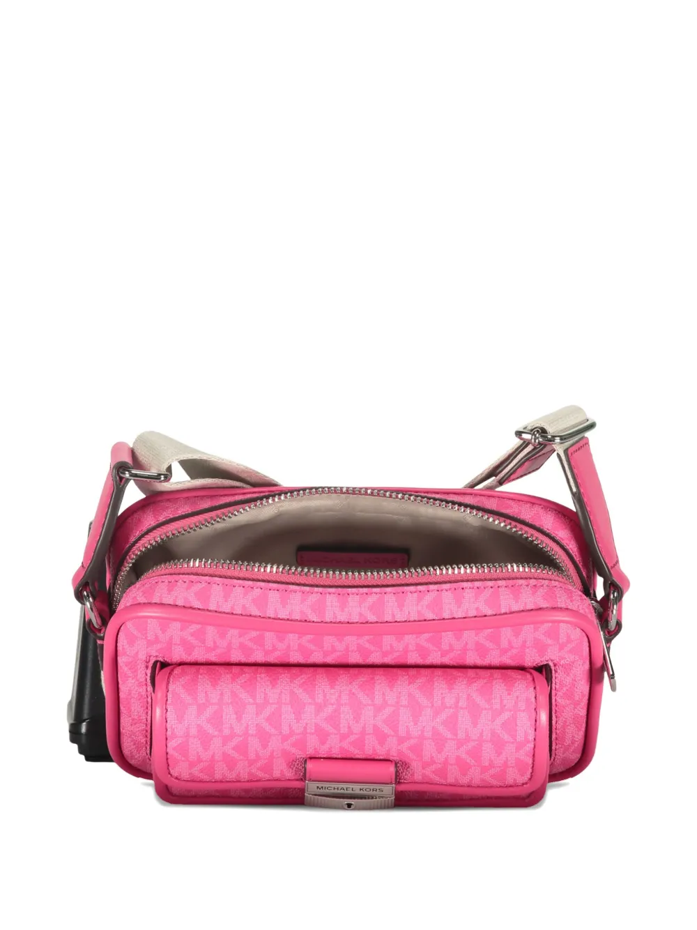 Michael Kors Bradshaw schoudertas met monogram en omslag Roze