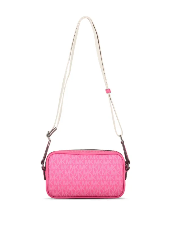 Michael Kors Bradshaw モノグラム フラップショルダーバッグ | ピンク 